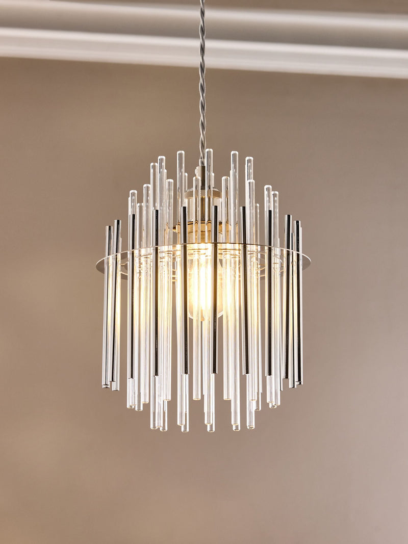Chrome Easy Fit Arundel Shade Small Ceiling Light