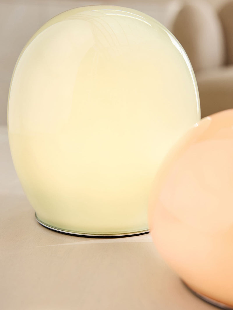 Erielle pink green rechargeable table lamps 13cm, imported from the UK