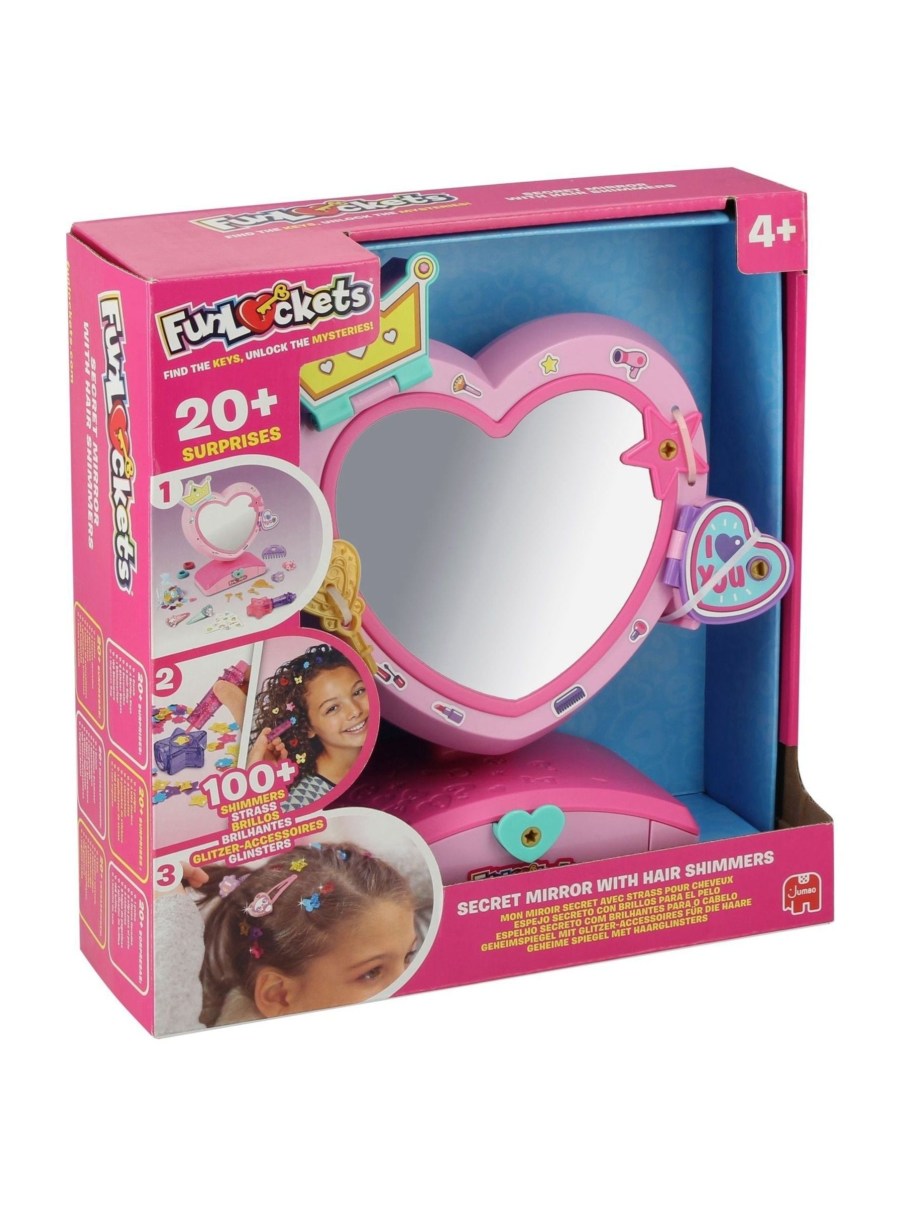 Galt Toys Funlockets Secret Mirror with hair shimmer (British brand)