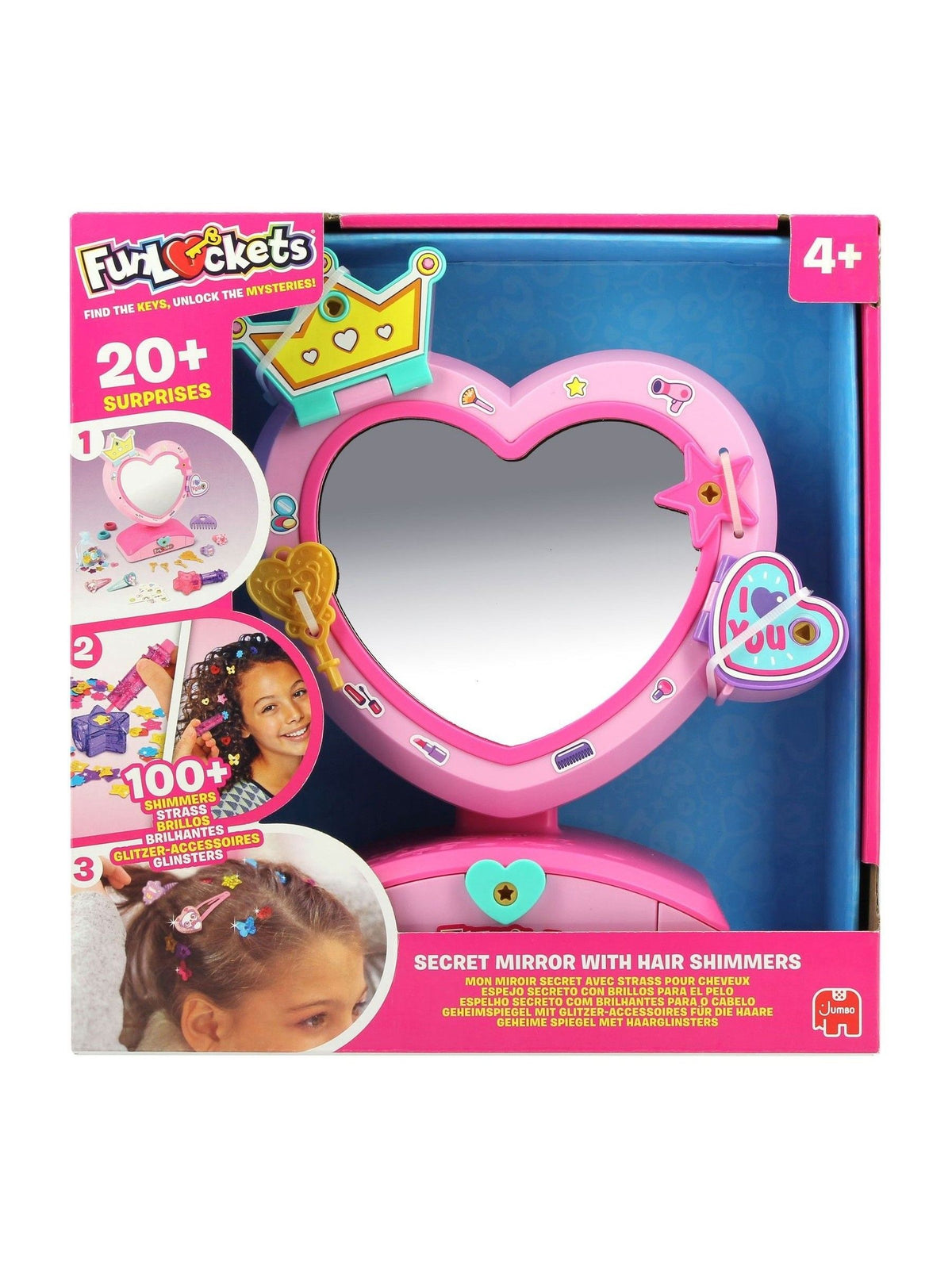 Galt Toys Funlockets Secret Mirror with hair shimmer (British brand)