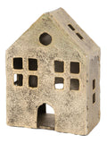 Gallery Home rustic metal tealight holder antique gold (British brand)