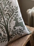Gallery Home embroidered cushion Woodland Tree Scene 45x45cm, UK version