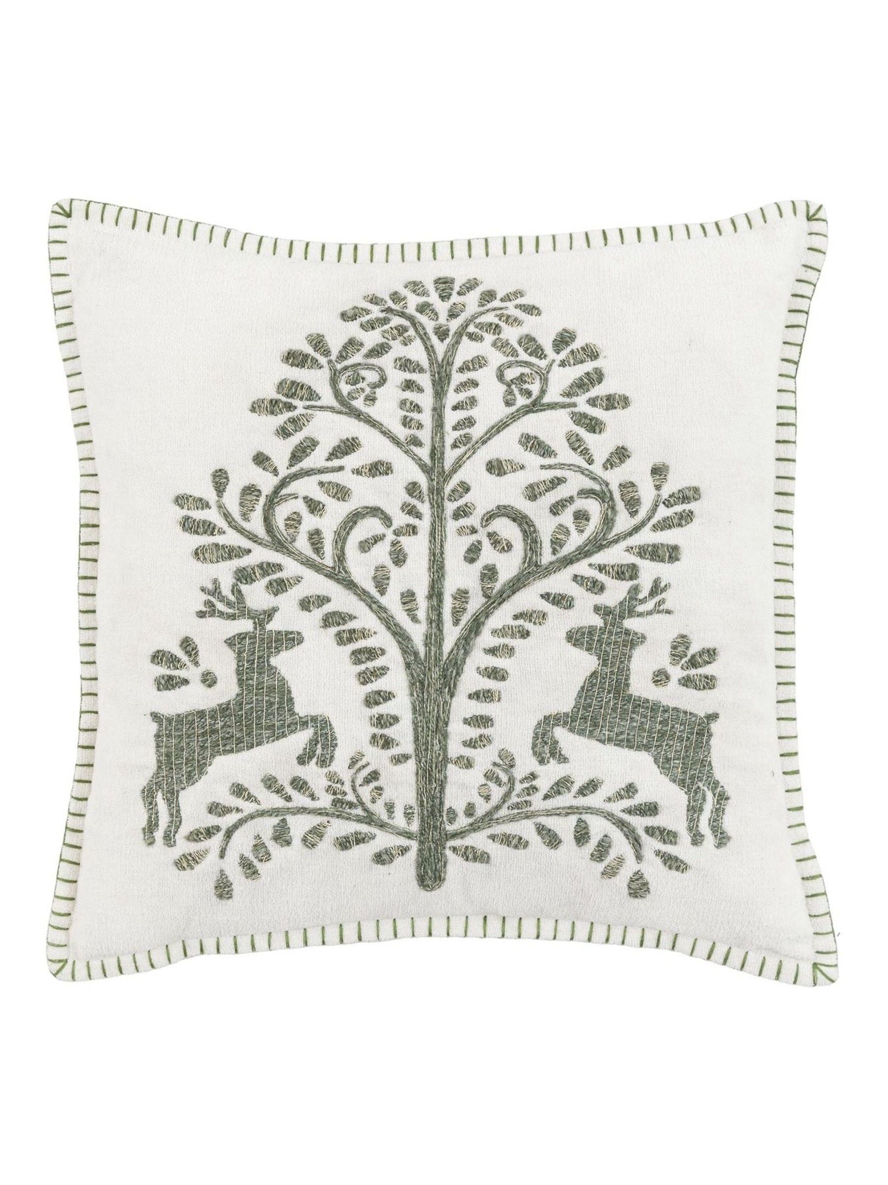 Gallery Home embroidered cushion Woodland Tree Scene 45x45cm, UK version