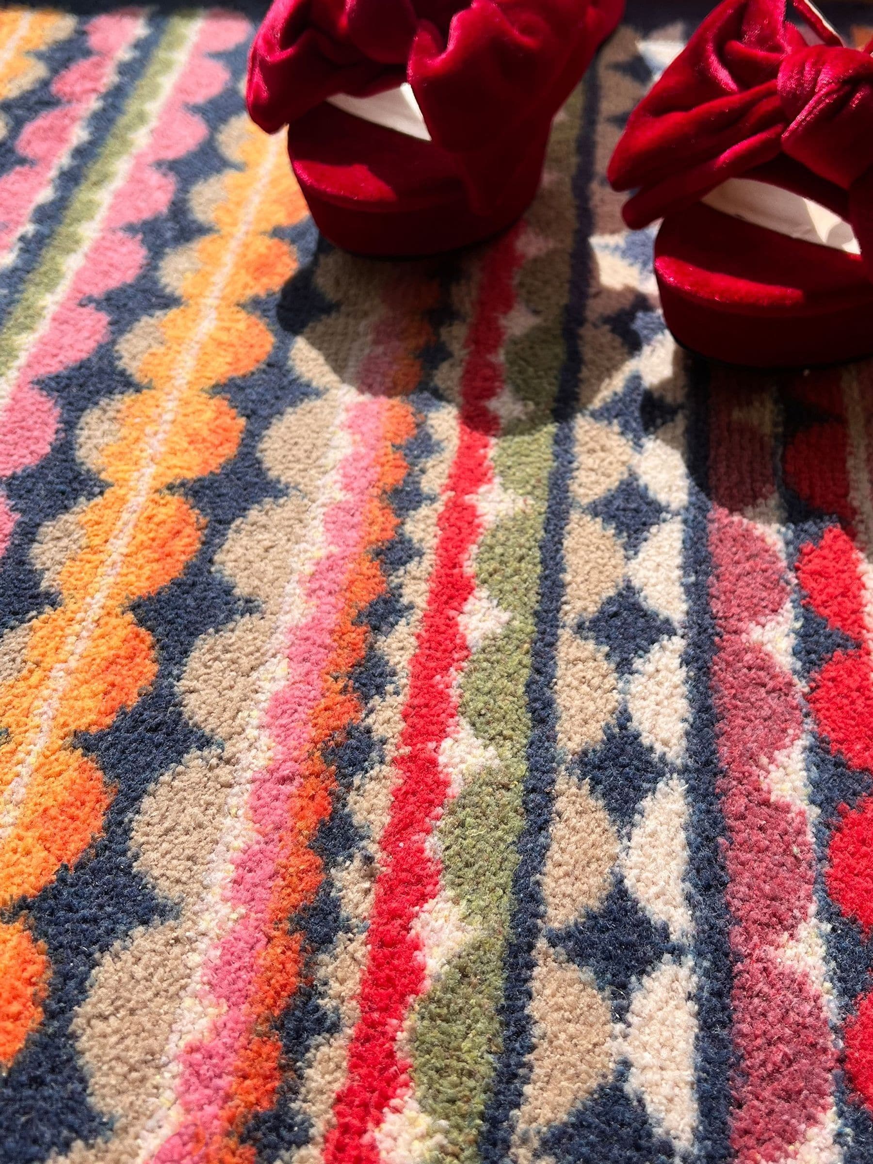 Hug Rug Beady Stripe doormat 65x85cm (British brand)
