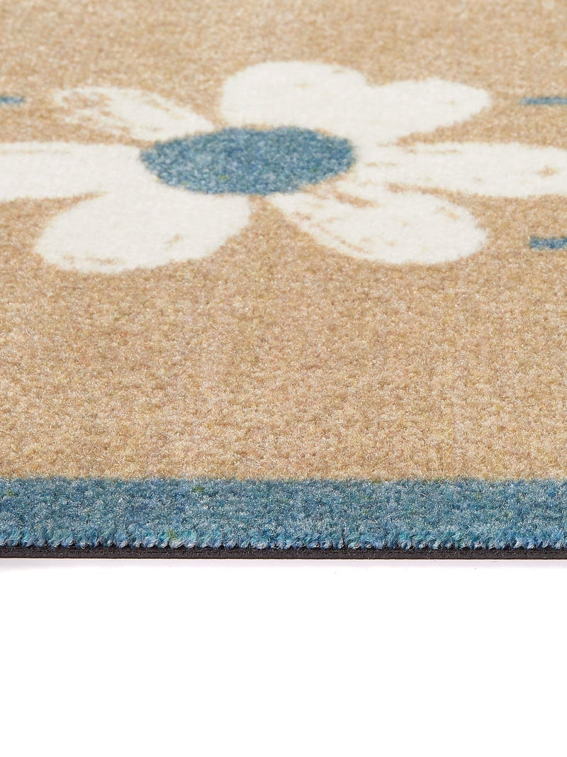 My Mat beige flower home mat 50x75 cm, UK version