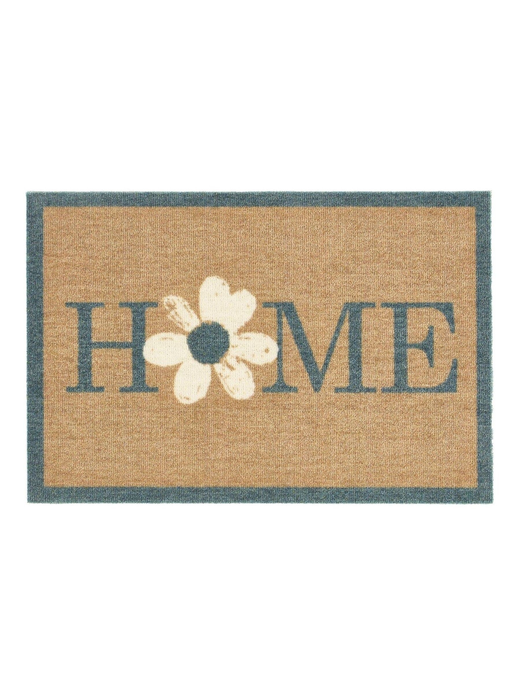 My Mat beige flower home mat 50x75 cm, UK version