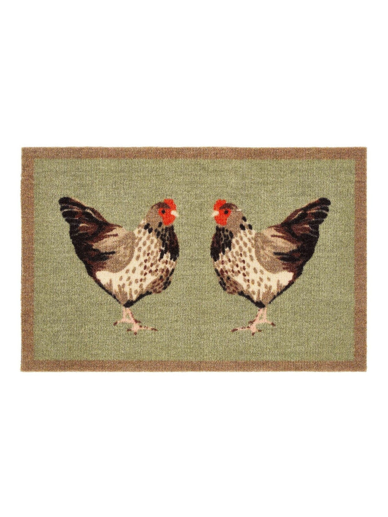 My Mat green chickens mat 50x75cm, UK version
