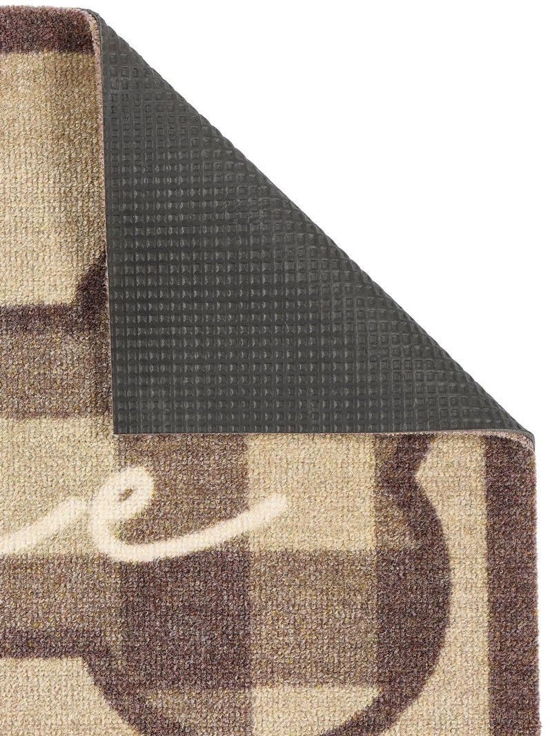 Howler & Scratch brown plaid home mat 50x75cm (British brand)