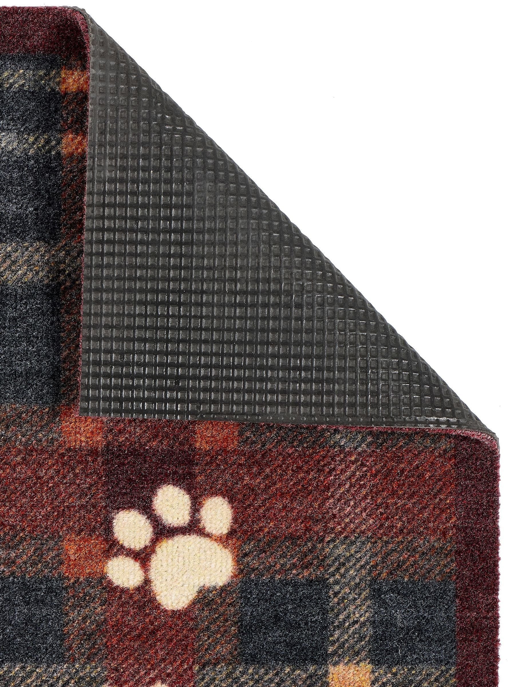 Howler & Scratch blue plaid pet mat 50x75cm, imported from the UK