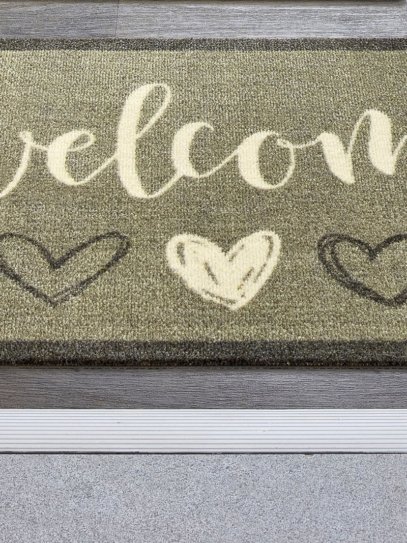 My Mat Welcome Hearts doormat 50cm wide - British product