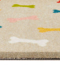 Howler & Scratch beige multibones pet runner 50x150cm, imported from the UK