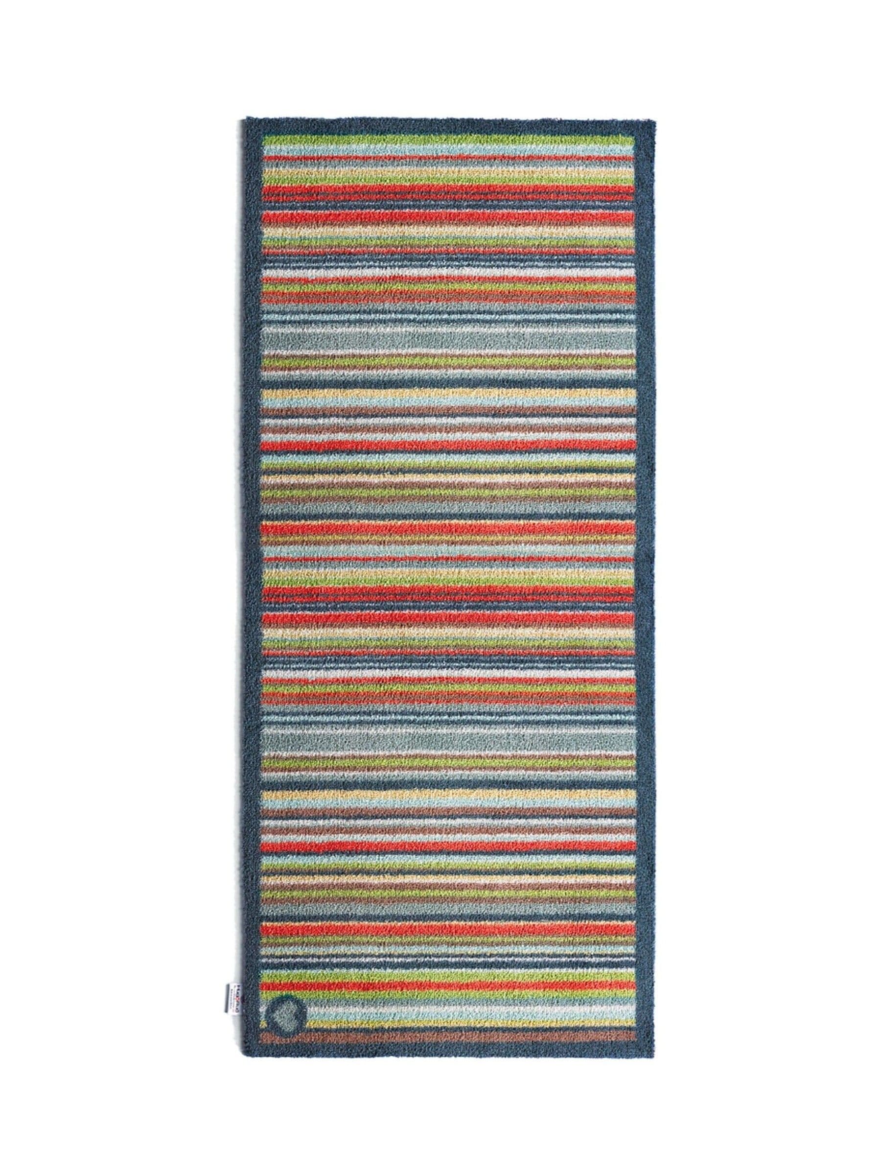 Hug Rug Multi Stripe 32 runner rug 65x150cm, imported from the UK