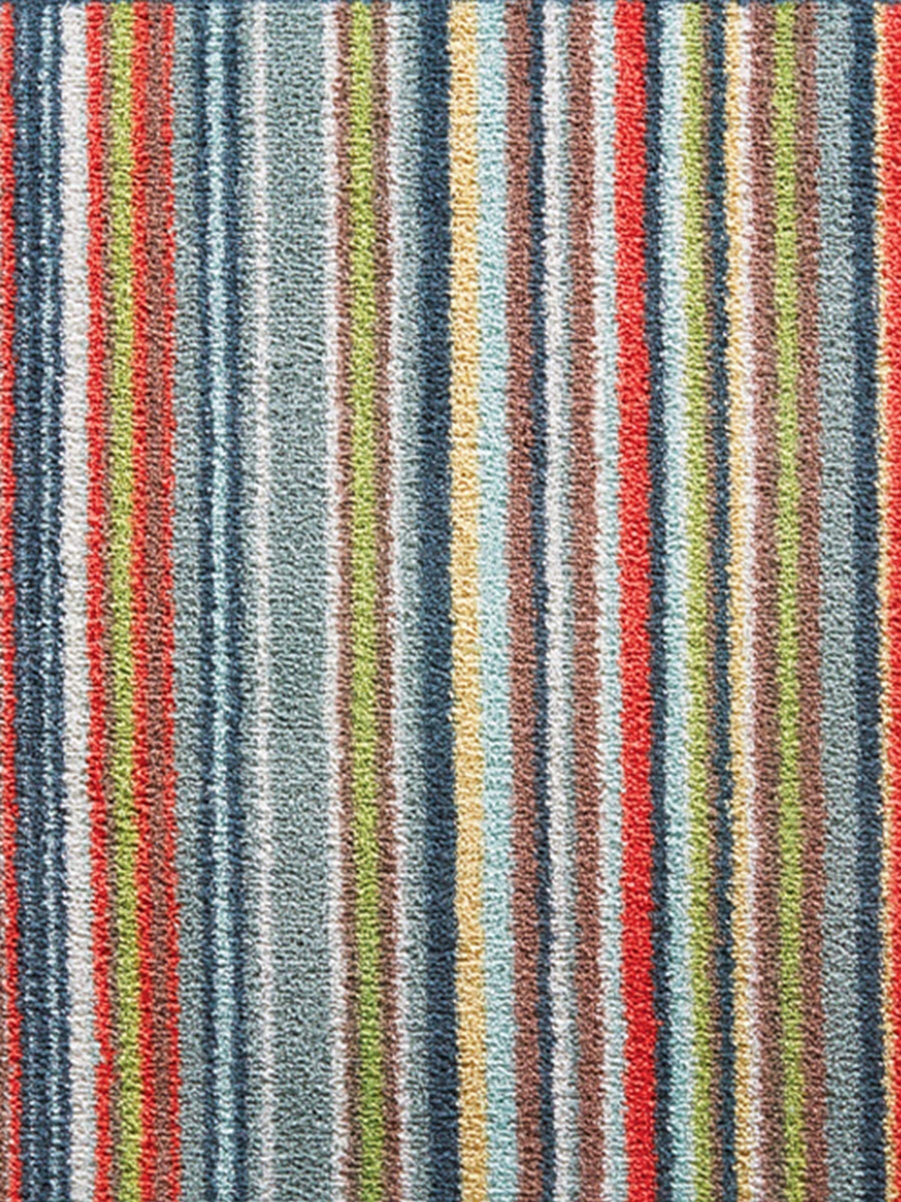 Hug Rug Multi Stripe 32 runner rug 65x150cm, imported from the UK