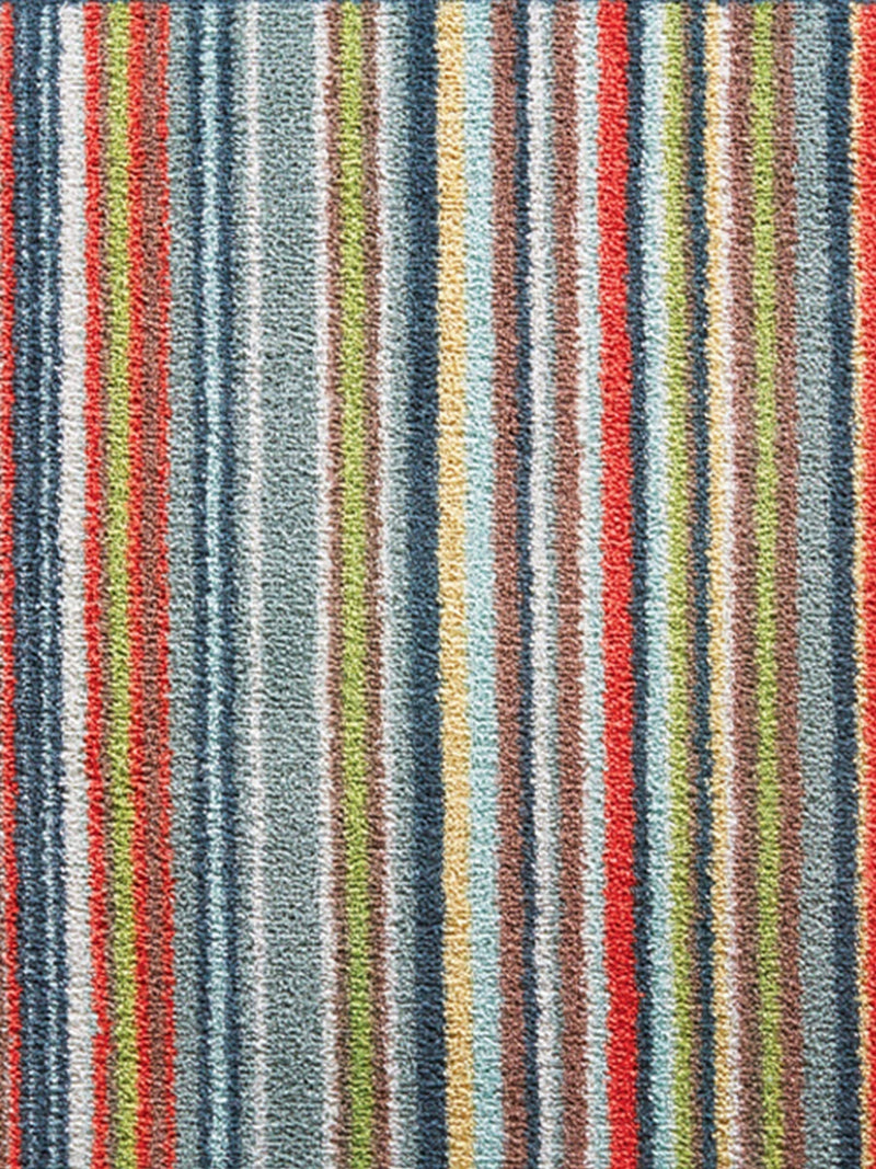 Hug Rug Multi Stripe 32 runner rug 65x150cm, imported from the UK