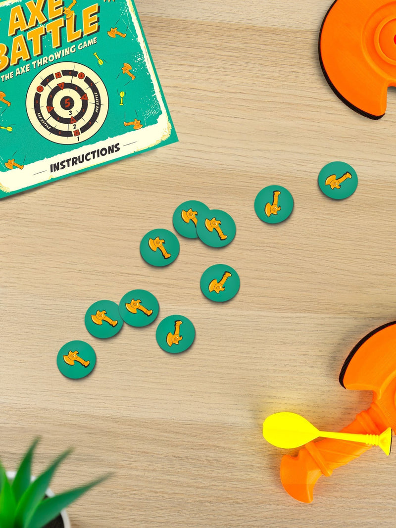 Gift Republic Green Axe Battle plastic game, imported from the UK
