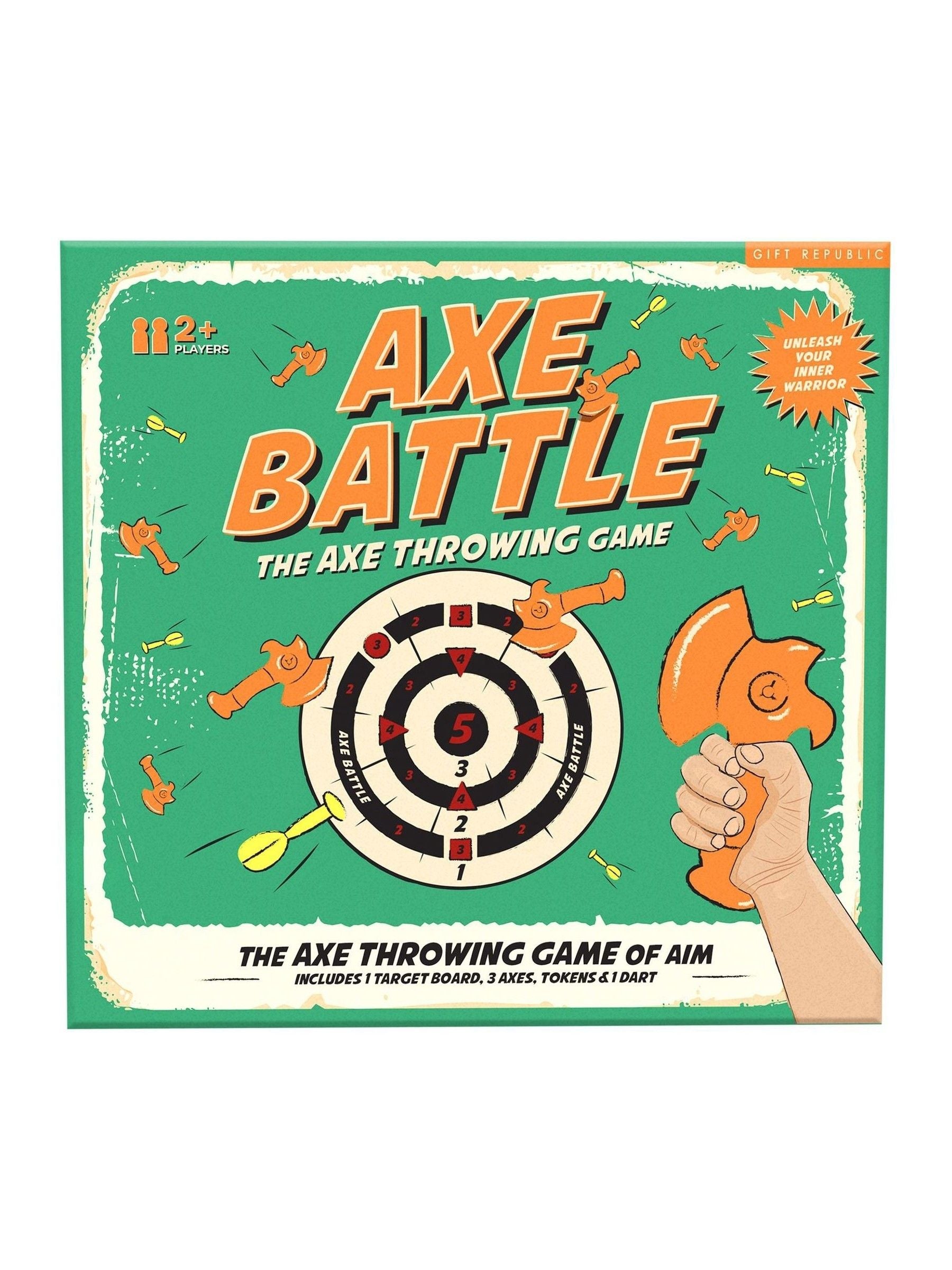 Gift Republic Green Axe Battle plastic game, imported from the UK