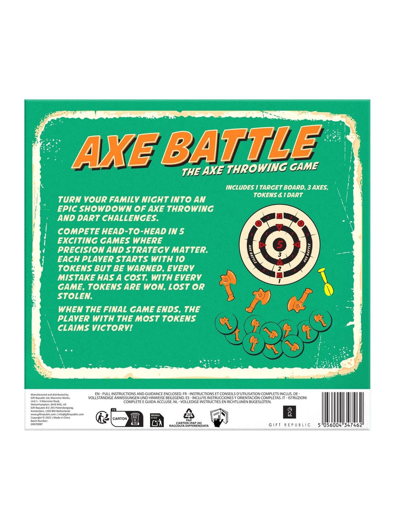 Gift Republic Green Axe Battle plastic game, imported from the UK