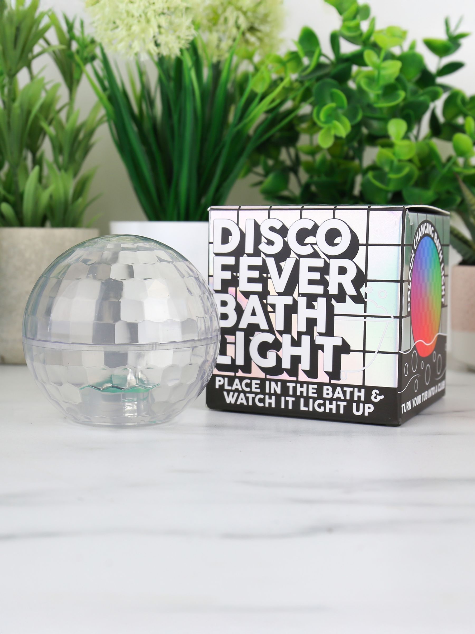 Gift Republic Silver Disco Fever Bath Light (British brand)