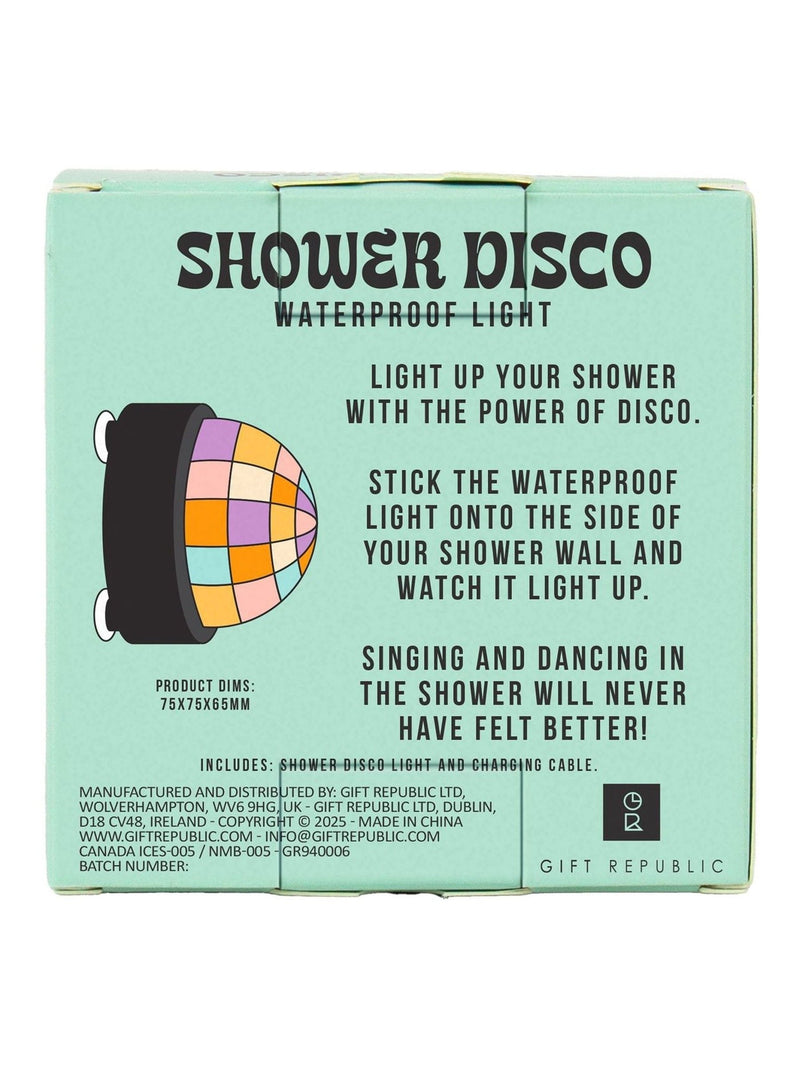Gift Republic blue shower disco light - British product