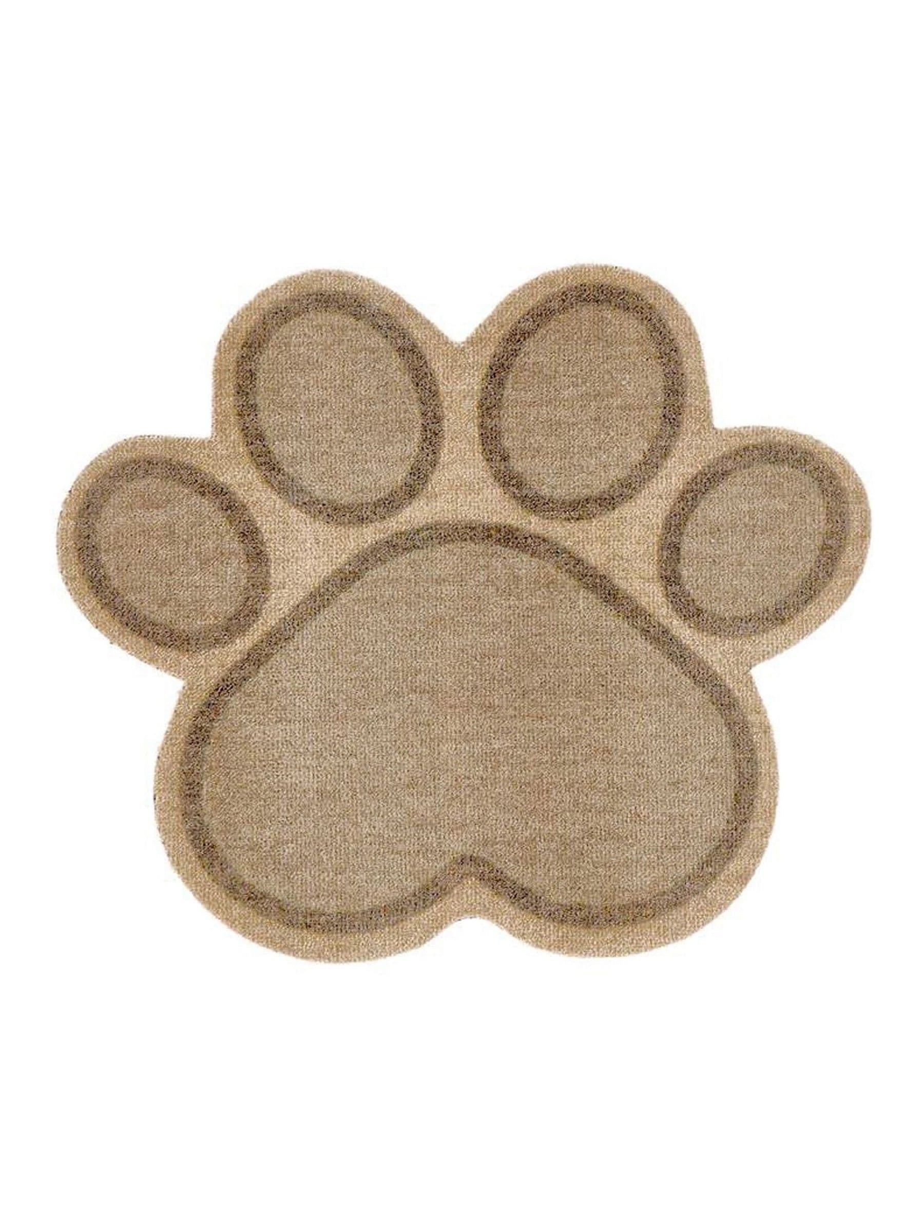 Howler & Scratch beige paw food mat 56cm, UK version