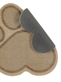 Howler & Scratch beige paw food mat 56cm, UK version