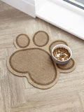Howler & Scratch beige paw food mat 56cm, UK version