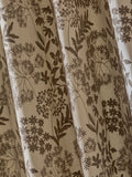 Natural Collection floral embroidered pencil pleat lined curtains, UK version