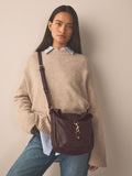 Chocolate brown messenger cross body bag UK version