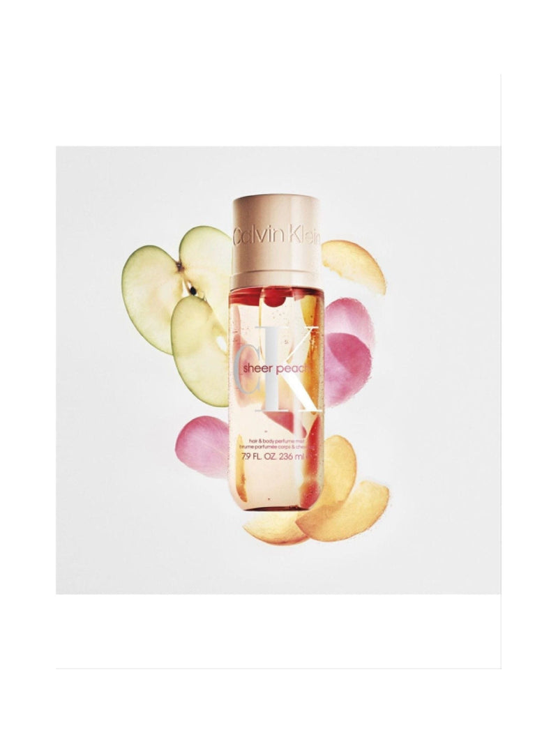 Calvin Klein Sheer Peach Hair & Body Perfume Mist 236ml - British product