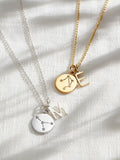 Posh Totty Designs personalised constellation necklace with 18 inch chain, imported from the UK