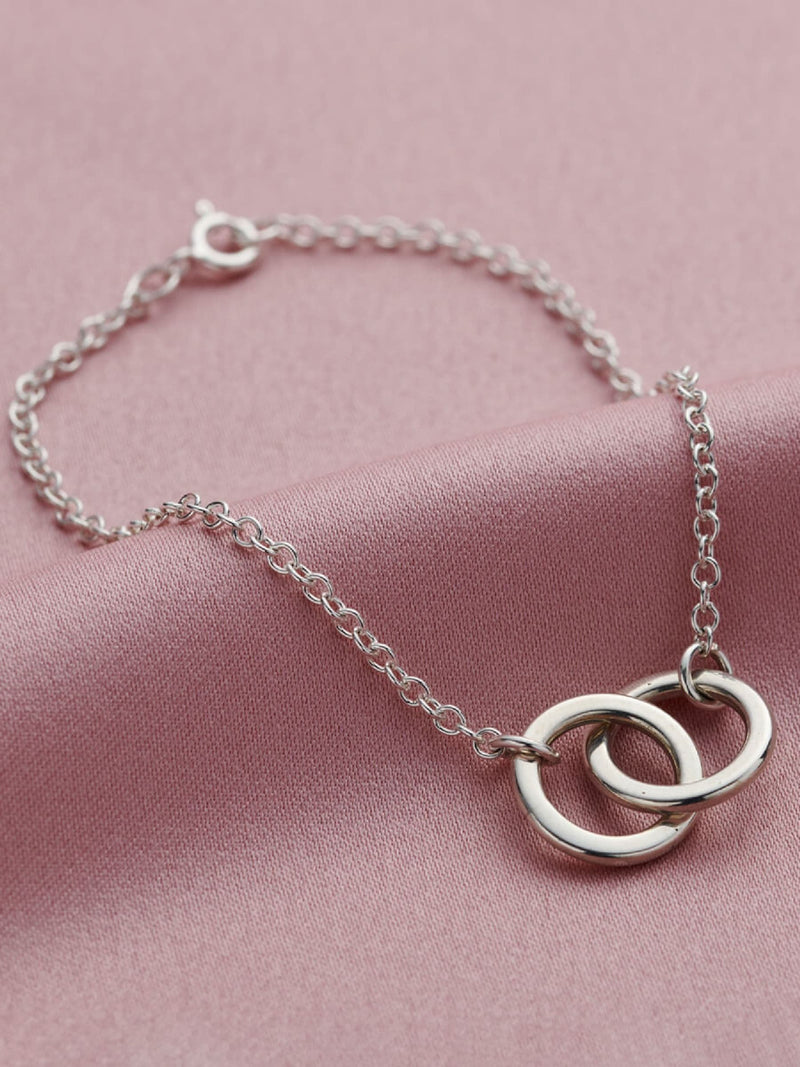 Posh Totty Designs double hoop names bracelet 19cm, imported from the UK