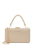 Dune London Gold Slim Beaut Hard Clutch Bag
