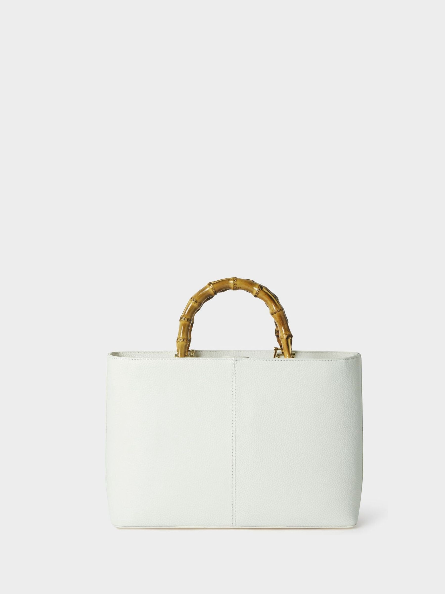 Osprey London white medium Clio leather grab bag, UK version