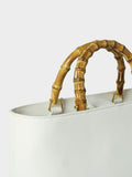 Osprey London white medium Clio leather grab bag, UK version