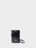 Osprey London Blue The Wentworth Italian Leather Phone Bag