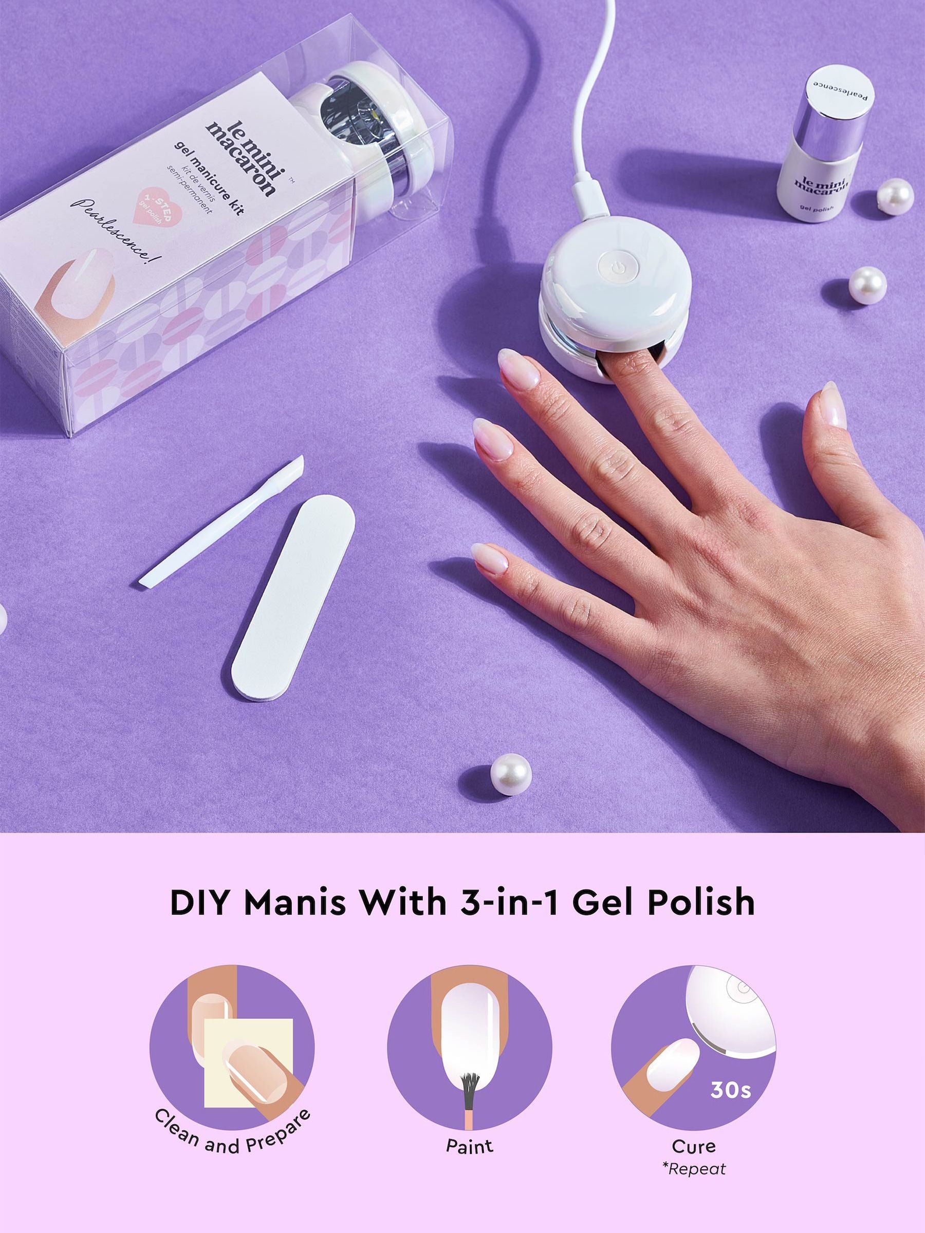 Le Mini Macaron Pearlescence Gel Manicure Kit, UK version