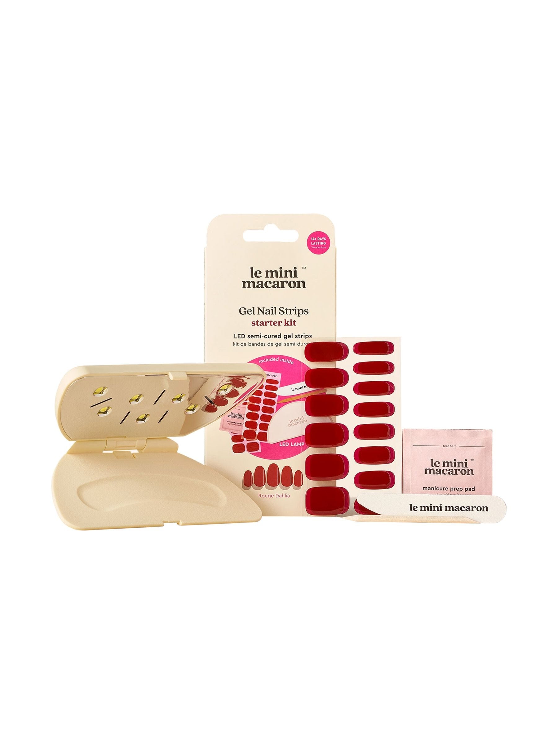 Le Mini Macaron Semi Cured Gel Nail Strips Starter Kit - Blush