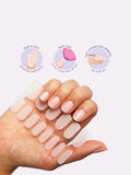 Le Mini Macaron blush semi cured gel strips starter kit, UK version