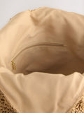 Natural raffia effect shoulder bag (British brand)