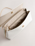 Gold Foldover Clutch Bag