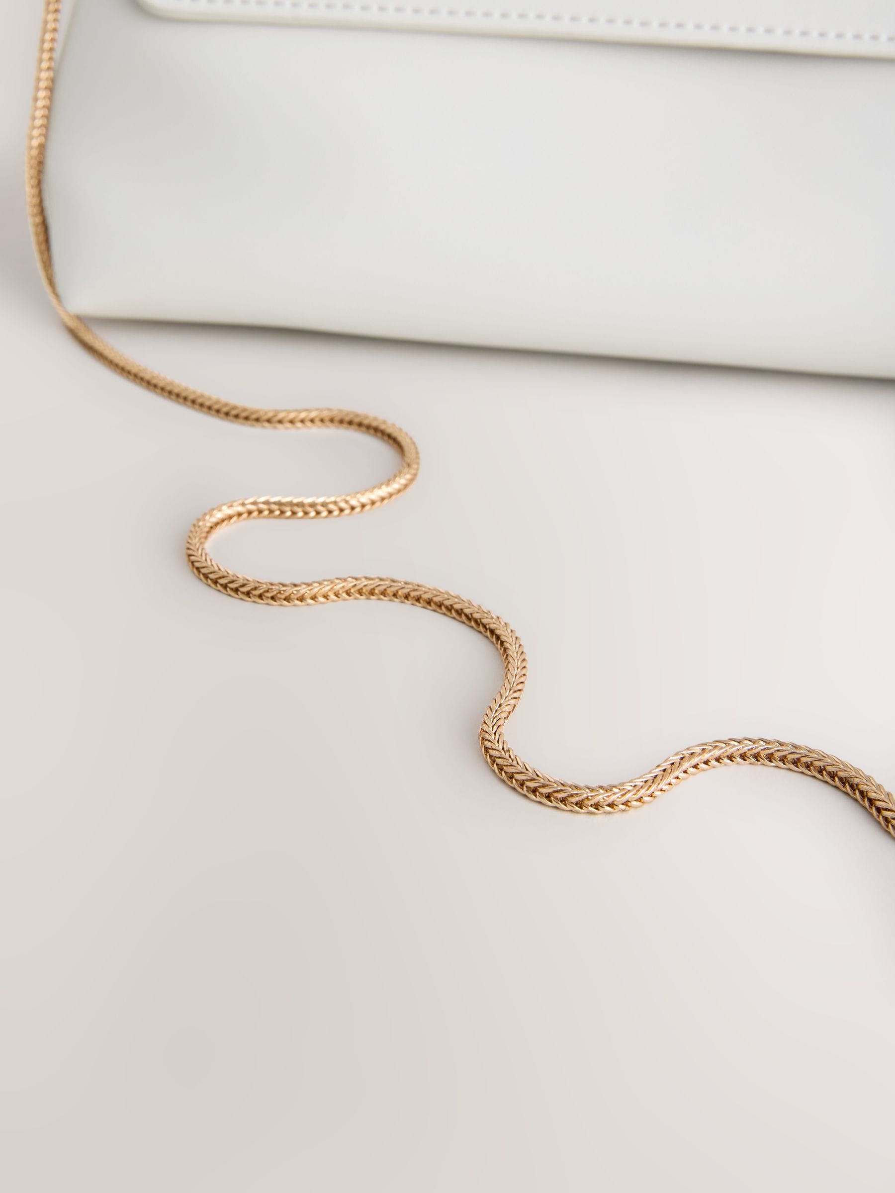 Gold Foldover Clutch Bag