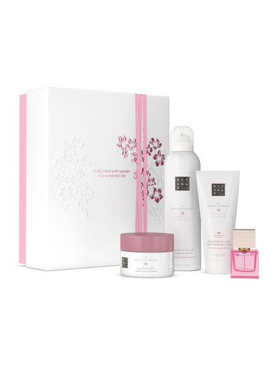 Next Rituals Sakura Cherry Blossom & Rice Milk Medium Bath & Body Gift Set- Buy online at McGrocer