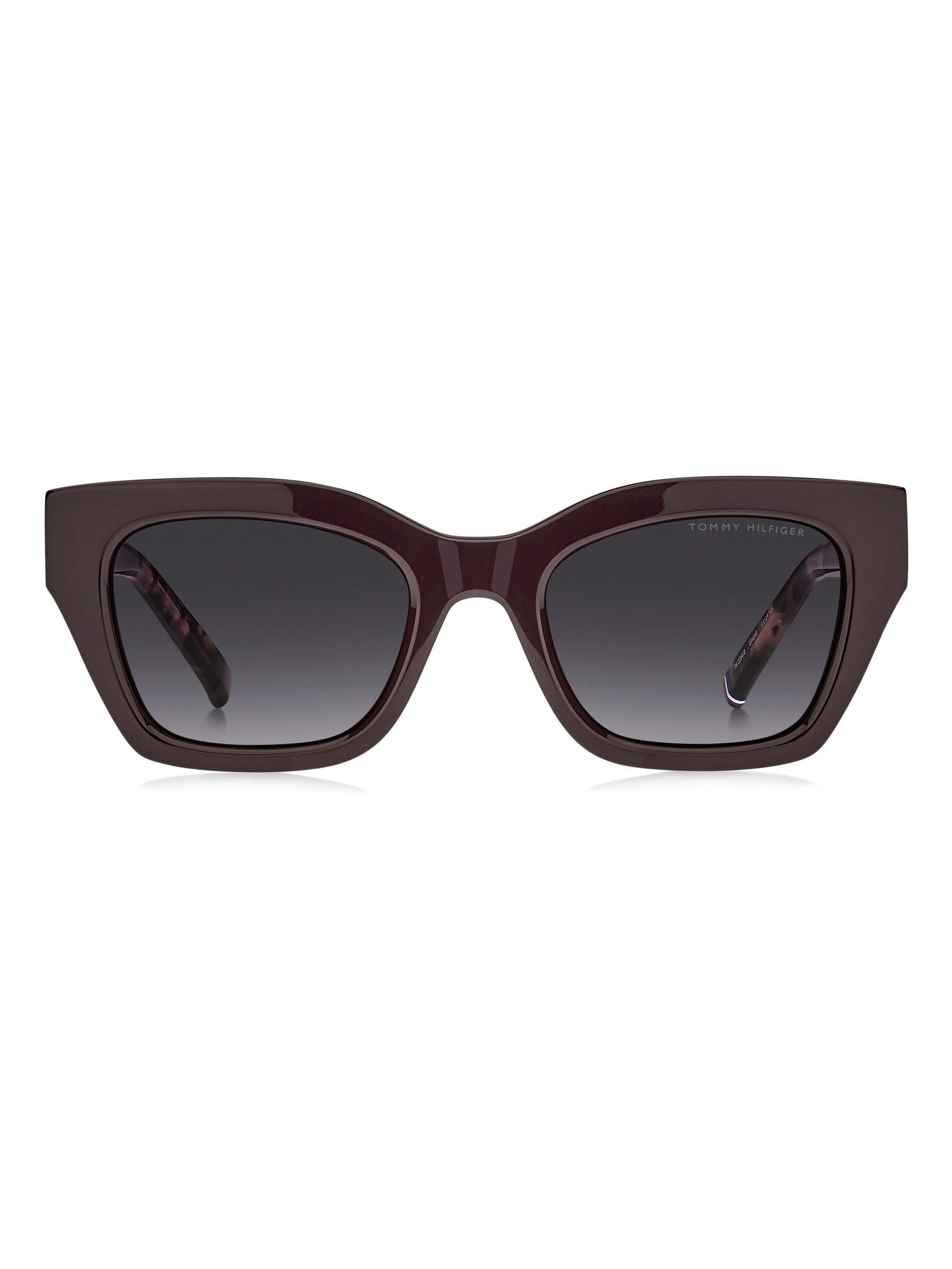 Tommy Hilfiger cat eye sunglasses brown burgundy pink (British brand)