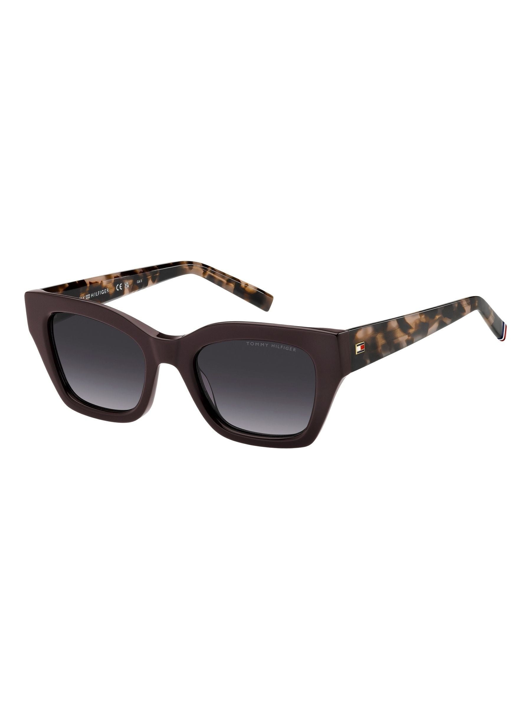 Tommy Hilfiger cat eye sunglasses brown burgundy pink (British brand)