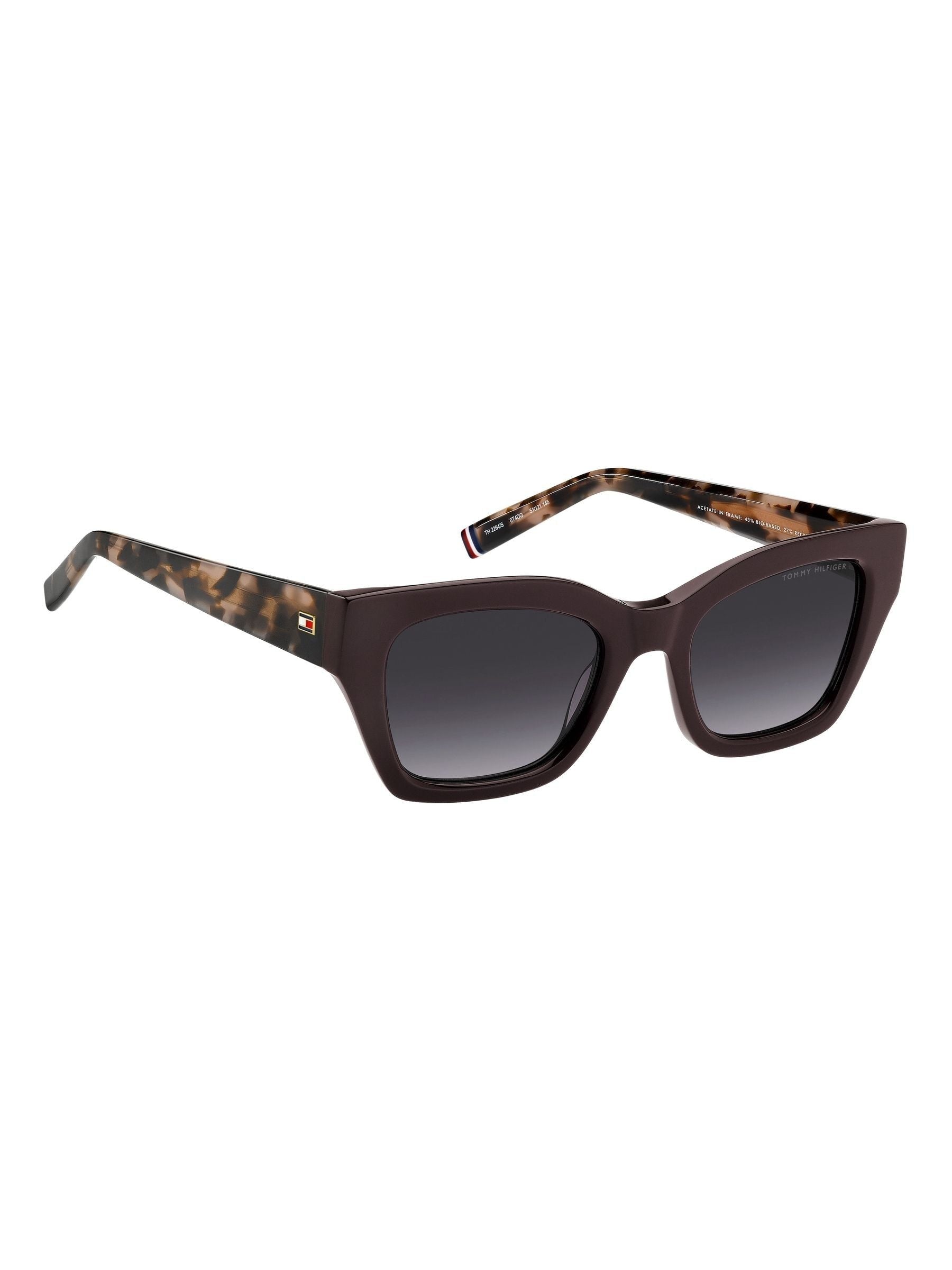 Tommy Hilfiger cat eye sunglasses brown burgundy pink (British brand)