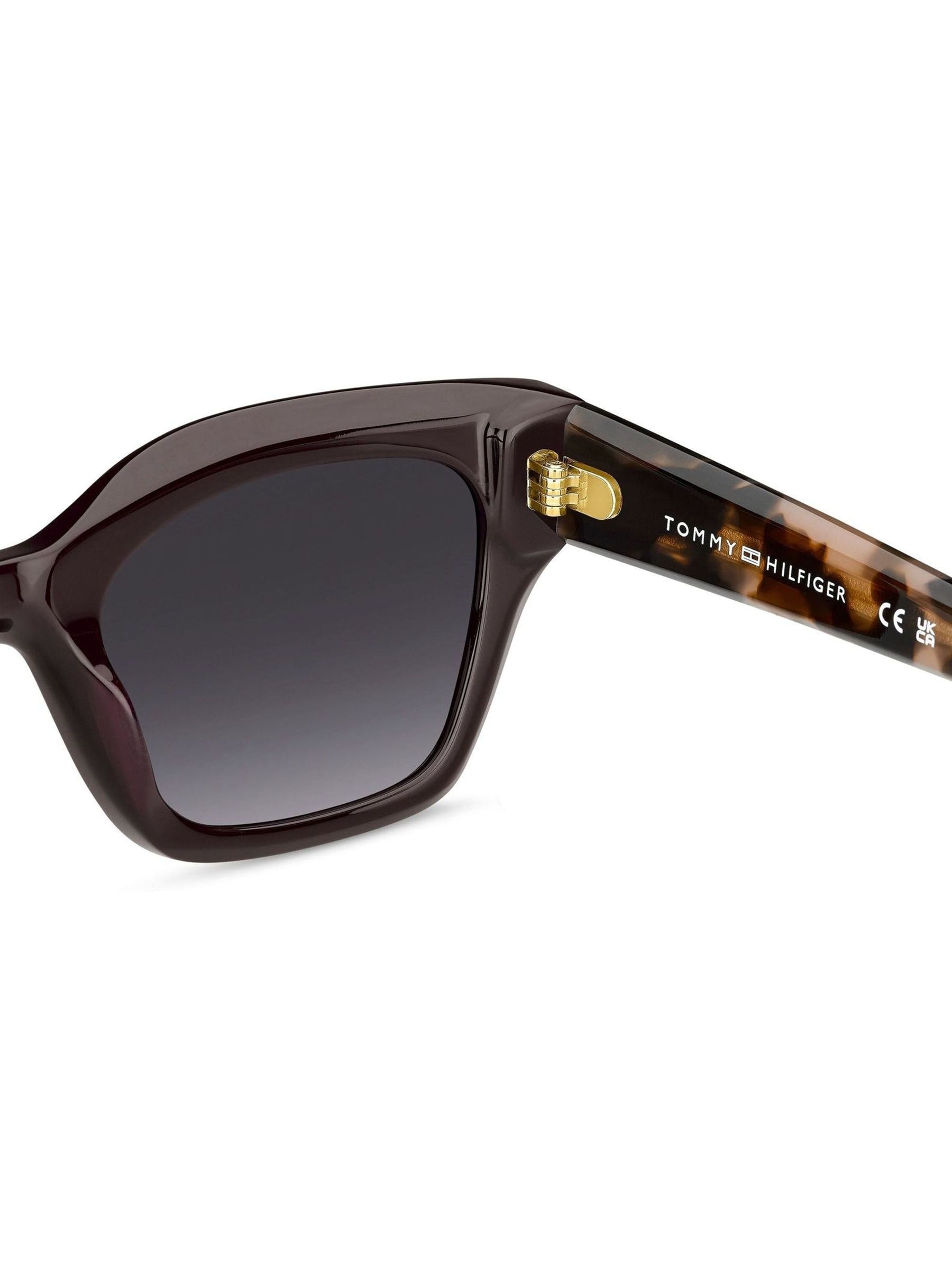 Tommy Hilfiger cat eye sunglasses brown burgundy pink (British brand)