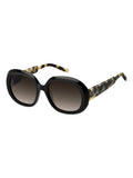 Tommy Hilfiger black round sunglasses with tortoiseshell arms, imported from the UK