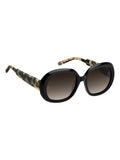 Tommy Hilfiger black round sunglasses with tortoiseshell arms, imported from the UK