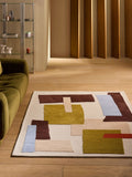 MADE.COM wool tufted rug with geometric design, imported from the UK