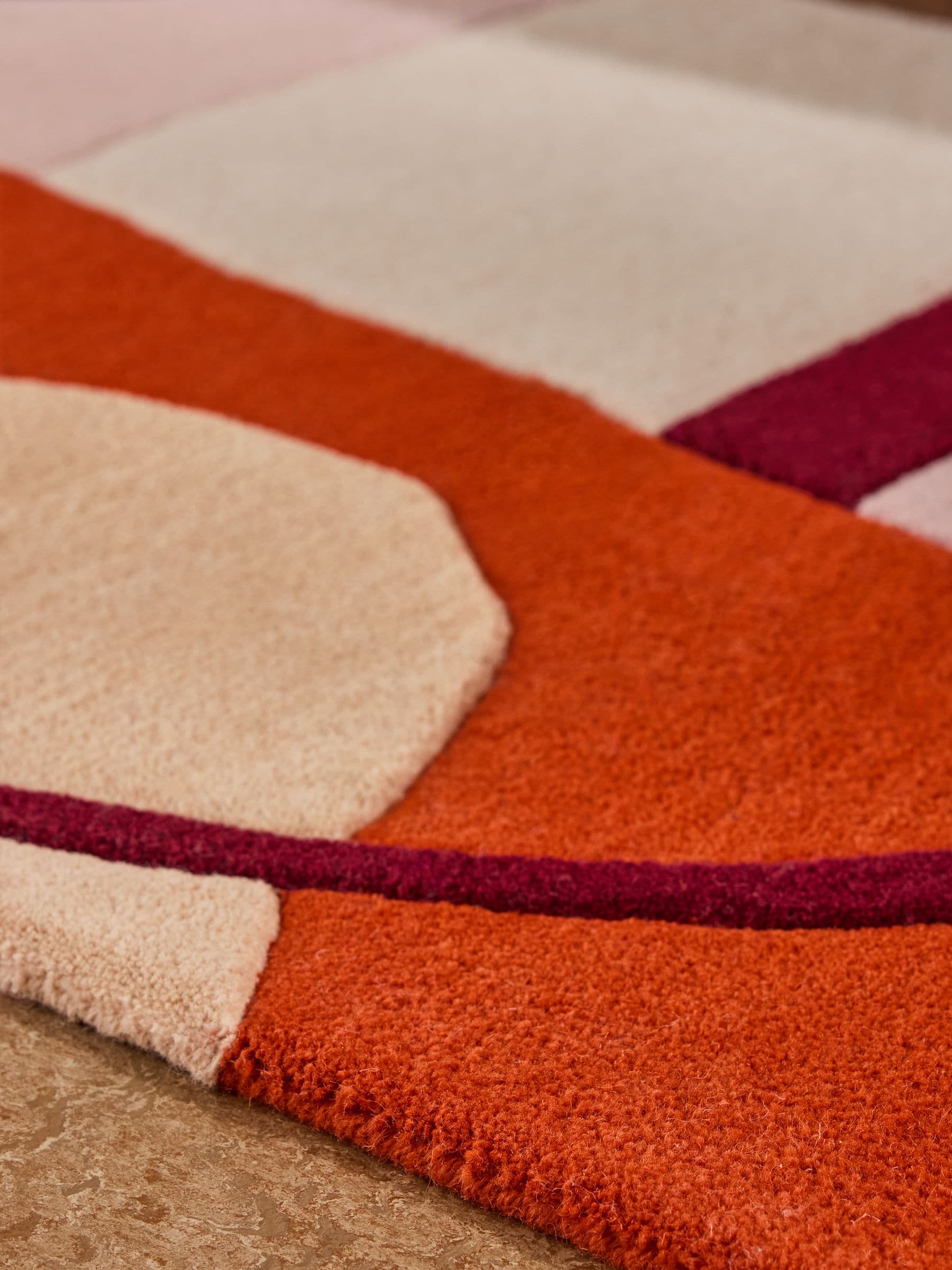 MADE.COM Frieda wool tufted rug (British brand)